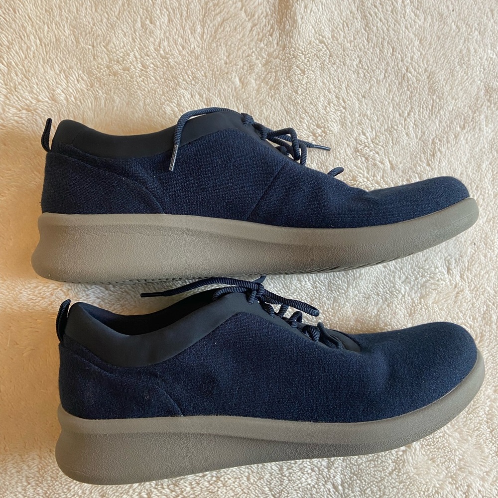 Clarks Blue Minimalist Sneakers - Picture 2 of 6